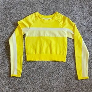 Long sleeve crop top athletic fabletics
